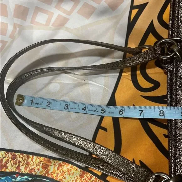 Coach Chicago Ellis Metallic Bronze Pebbled Leather Large Tote - Picture 13 of 15